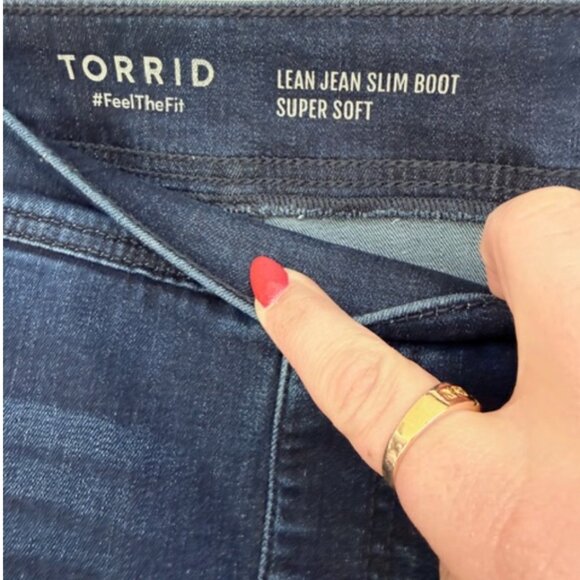 Torrid Lean Jean Slim Boot Super Soft Pull On Jean - Picture 3 of 3